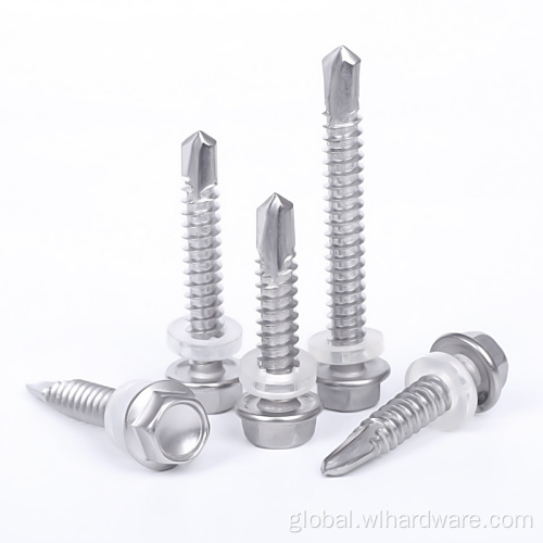 Flange Head Drilling Screw With Tapping Screw Thread